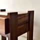 Elm wood side table / bedside table, Maison Regain 1960