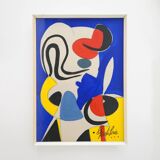 Aldo Gentilini, tempera on cardboard, 1970s