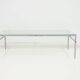 Coffee table in steel and glass by Preben Fabricius and Jørgen Kastholm
