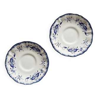 Pair of dessert plates - Lancaster Sarreguemines