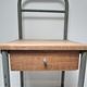 Bedside of boarding school wood vintage metal 50 s