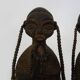 Pair of African fertility doll sculptures Namji Cameroon. 70