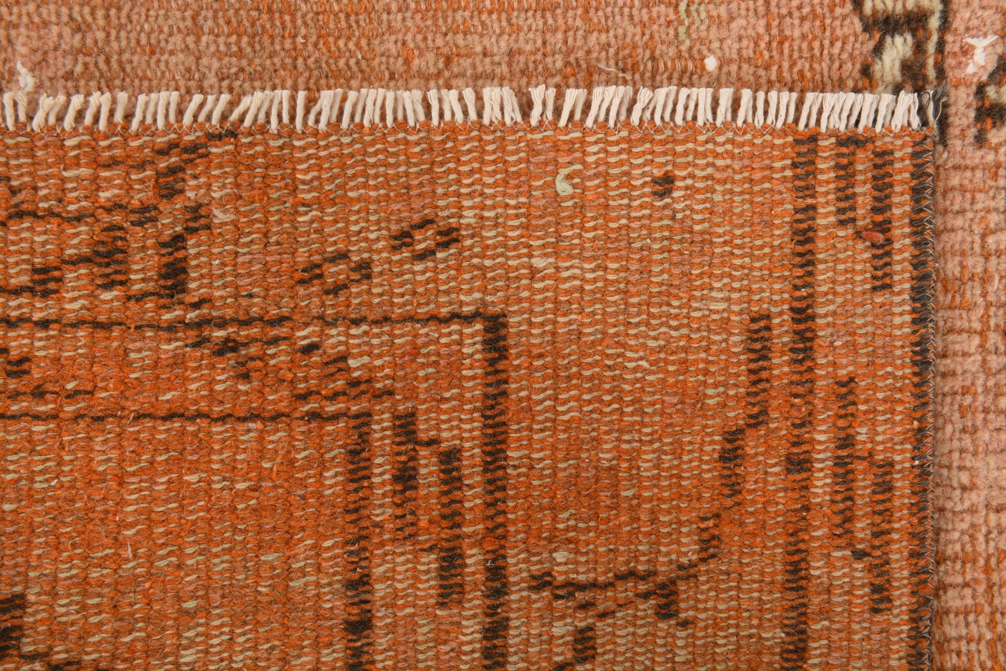 5x8 Salmon & Peach Geometric Persian Rug, 156x255Cm