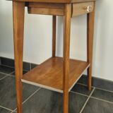 50s side table with compass legs