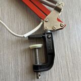 Vintage orange articulated desk lamp