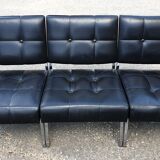 Armchairs 'capiton' black