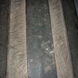 Ancienne malle de voyage en bois bombée