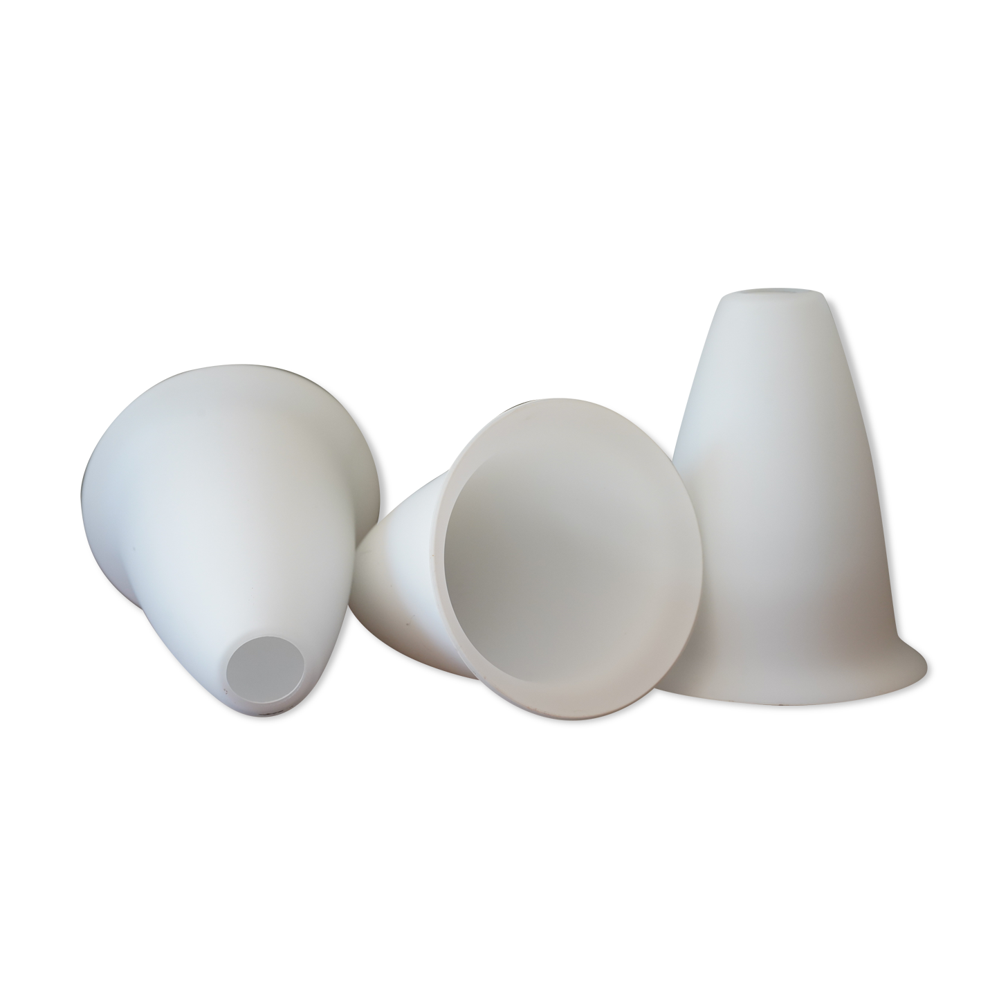 Vintage opaque lampshades