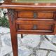 Elegant Louis XVI style mahogany flat desk from the 20th century