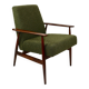 Armchair 'Lis', 1970s olive boucle, design by Henryk Lis - 2 pieces available
