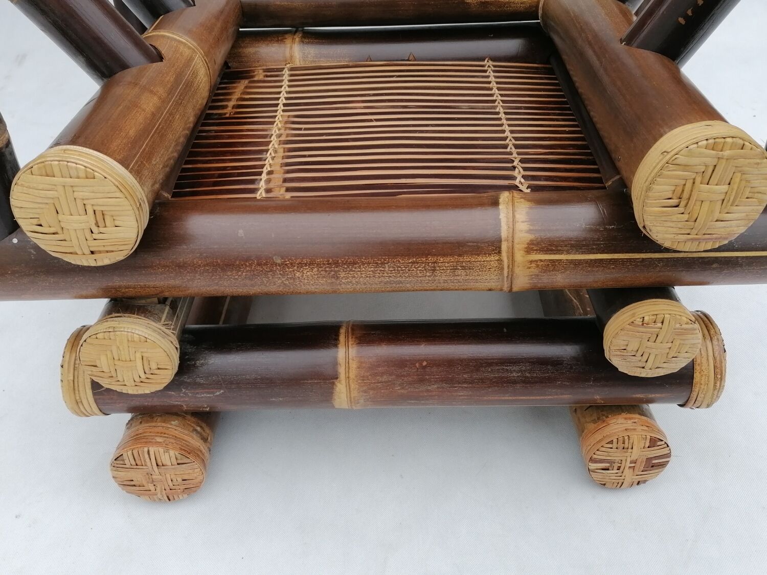 Fauteuil en bambou, années 1970