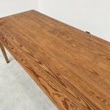 Pine and oak farmhouse table 220 cm