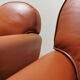 Paire de fauteuils Club cuir