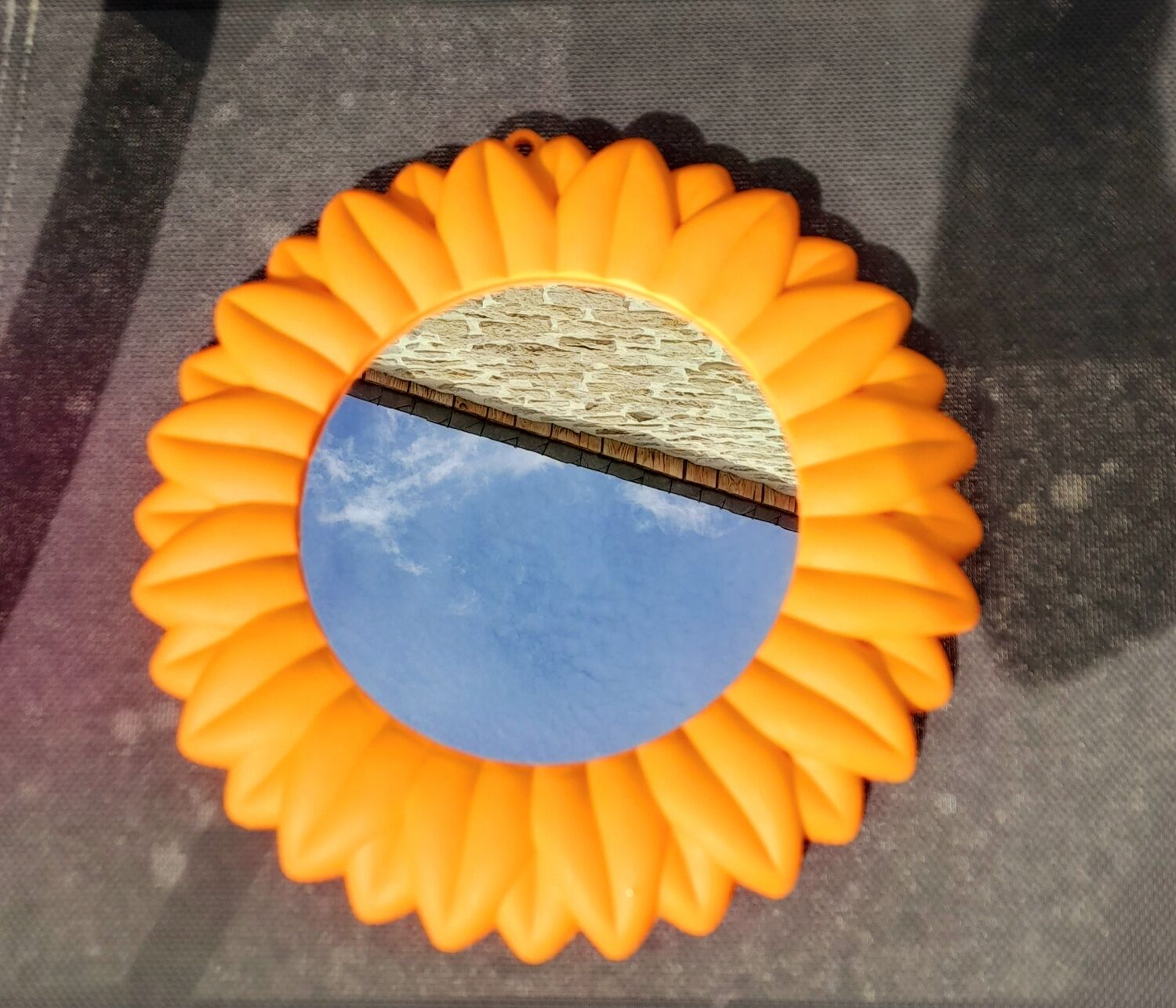 Plastic sun mirror 70s