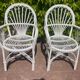 Paire de fauteuil en rotin des années 70 suédois