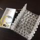 Wall lamp in ice glass and diamond tips / vintage 60s-70s
