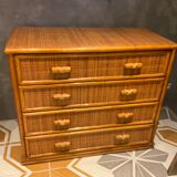 Chest of drawers rattan bamboo