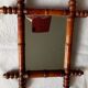 Bamboo framed mirror 19th century