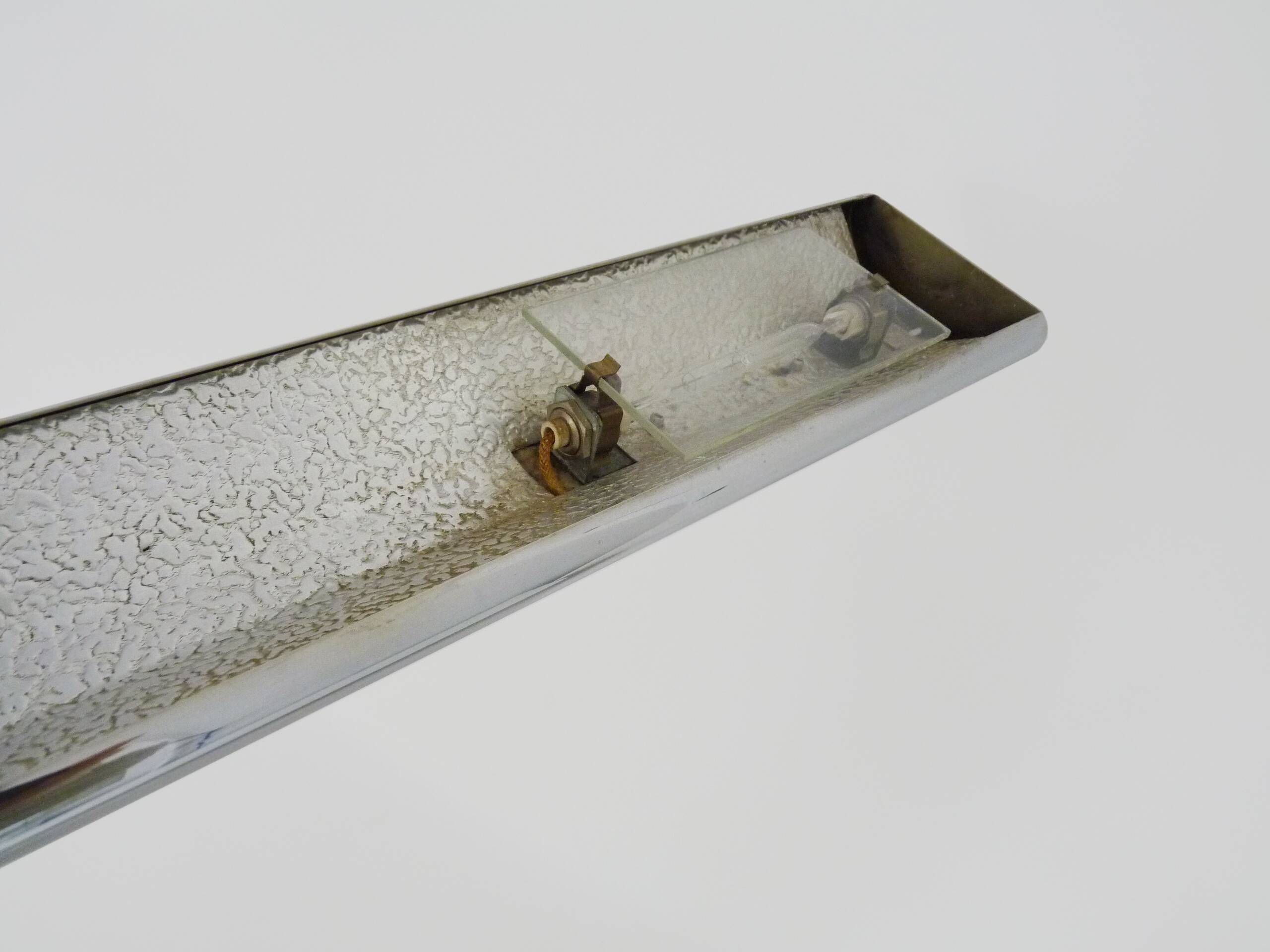 French Crown Halogen Pendant Chandelier from Maison Lucien Gau LG, 1980s