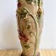 Large Art Nouveau Barbotine vase from Saint-Amand