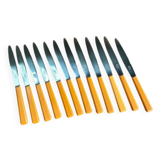 12 vintage Guy Degrenne cheese knives