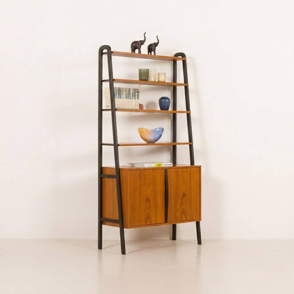 Mid century free standing  wall unit by  BRANTORPS, Sweden 1960s