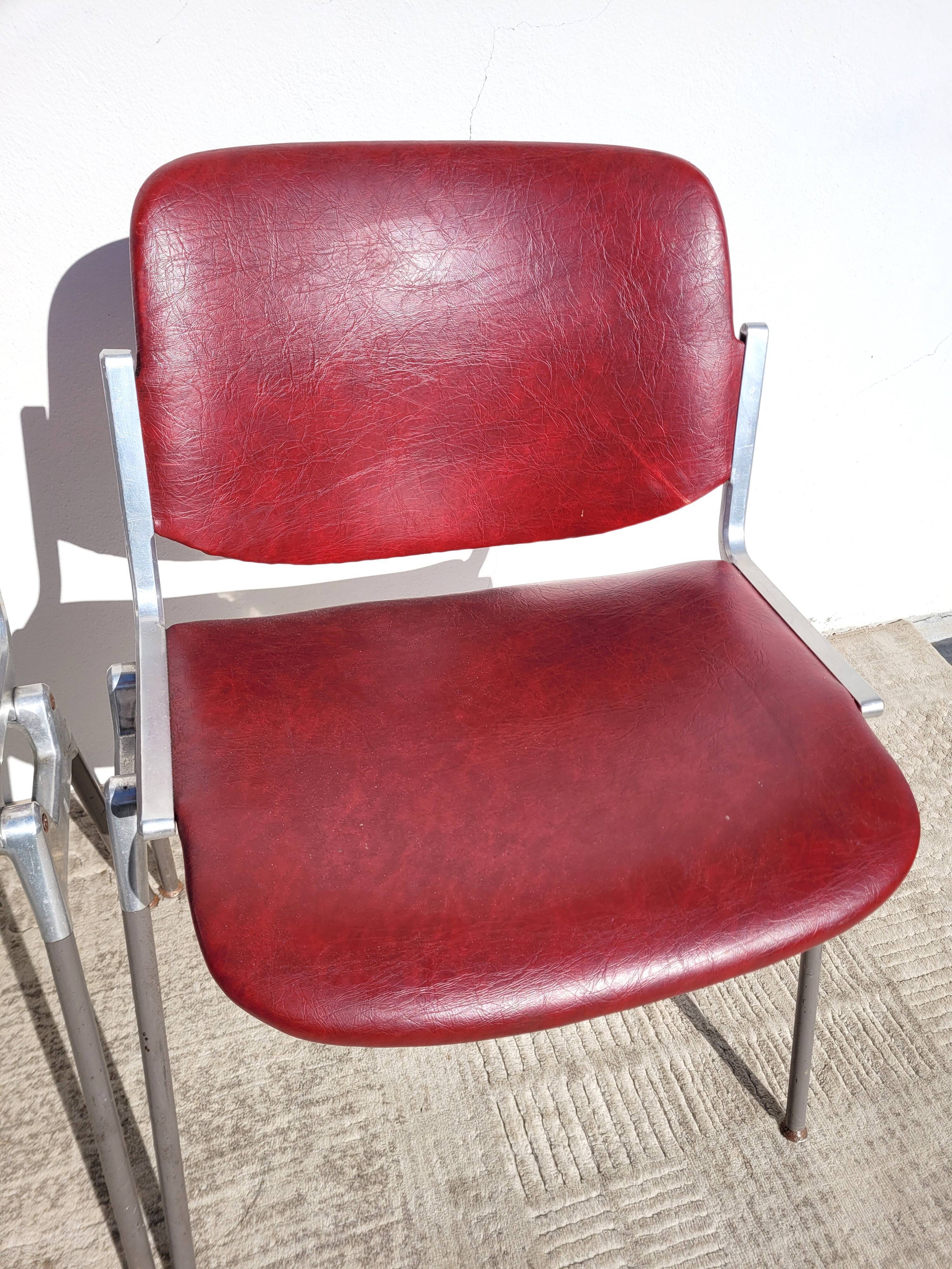 Pair chairs DSC 106 Castelli 1970