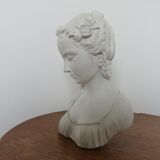 Bust "woman" in plaster