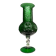 Vintage pressed glass vase from the 1970s.