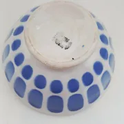 Old DIGOIN faceted blue bowl from the 1950s.