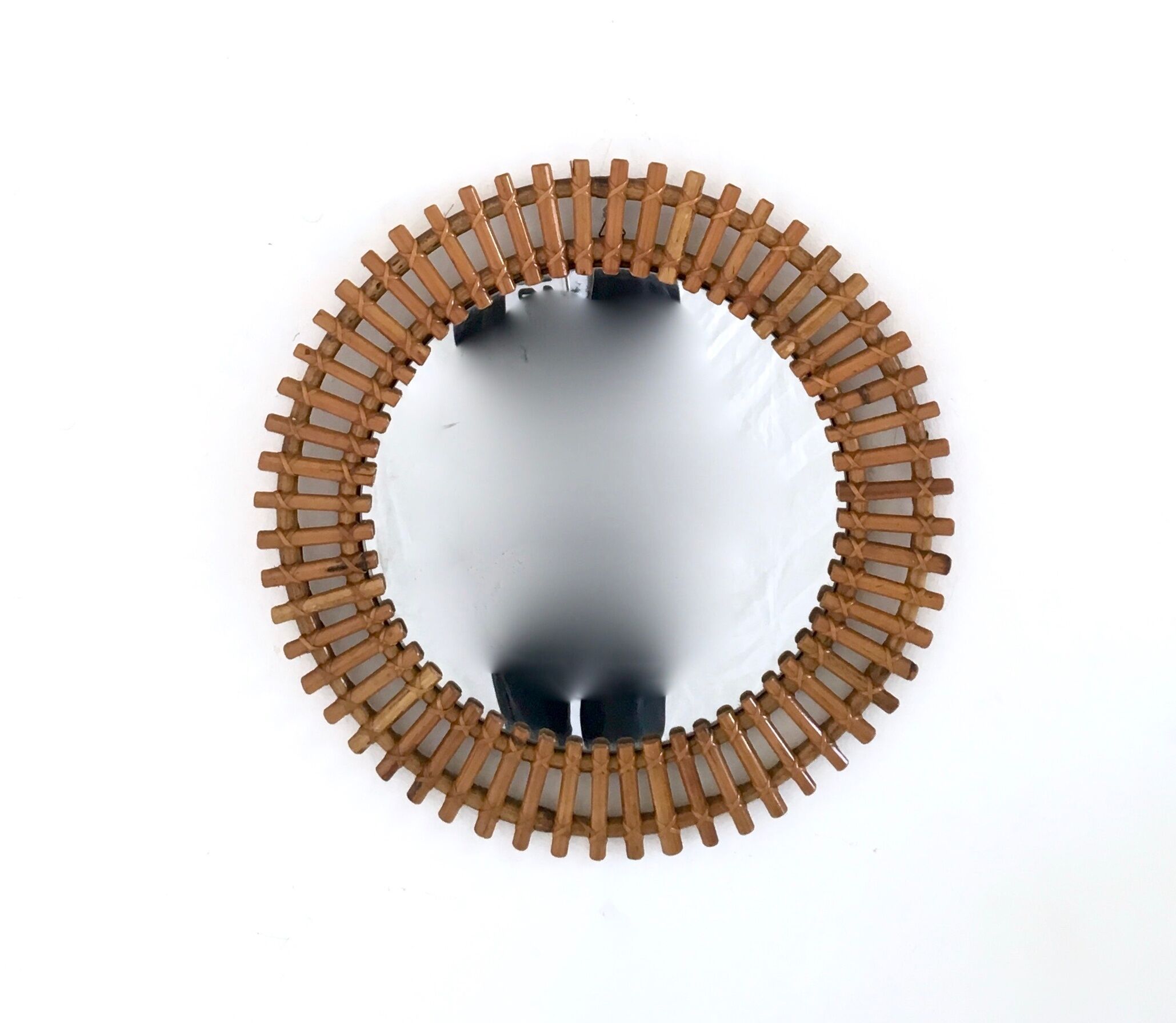 Vintage round wall mirror