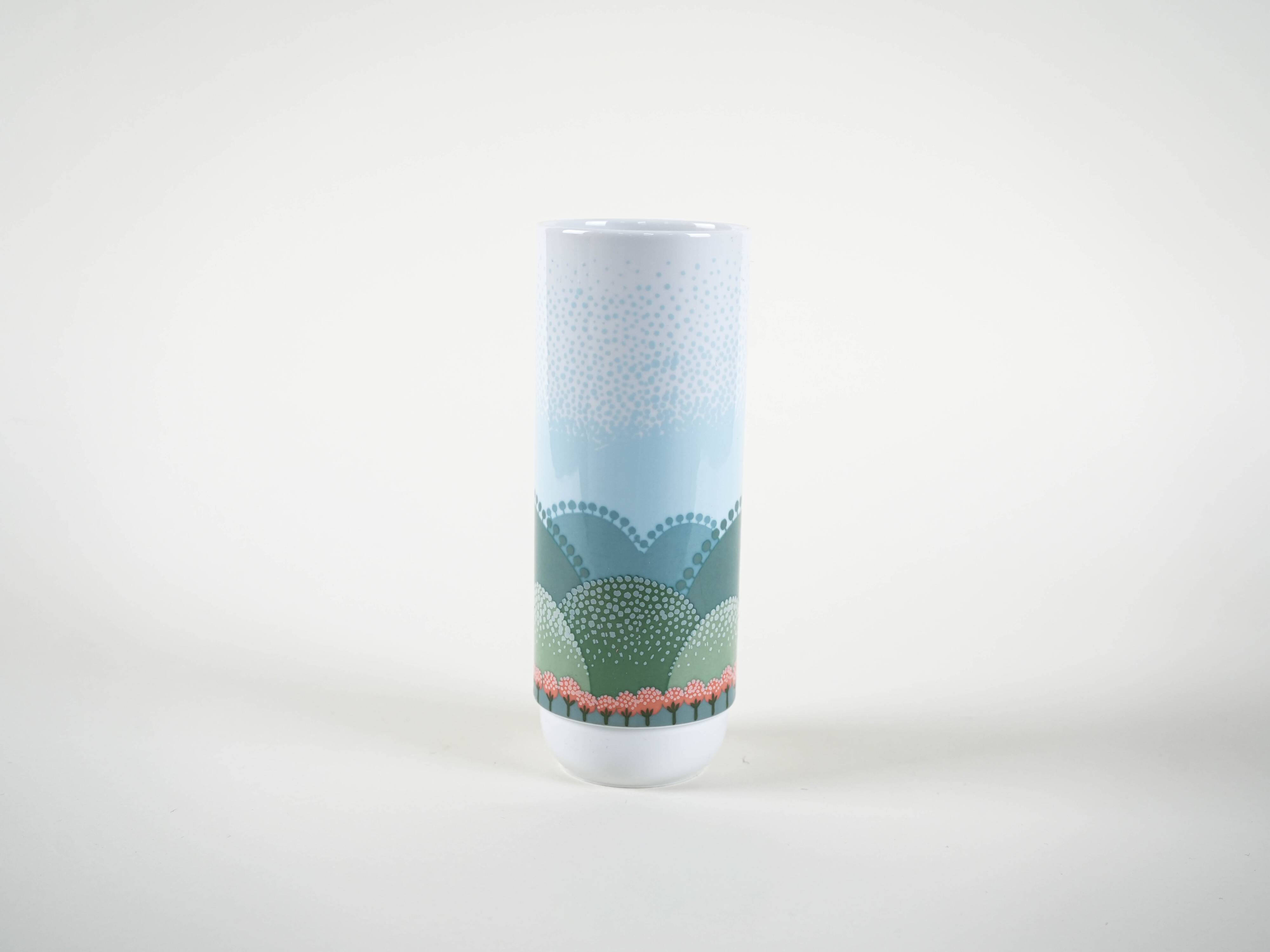 Porcelain vase, European design, 1970s, designers: A. Pozzi & I. Rabuzin, m