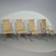 Ensemble de 4 chaises de salle à manger en osier « B25 » par Axel Bruchhäuser pour Tecta, Allemagne, années 1980