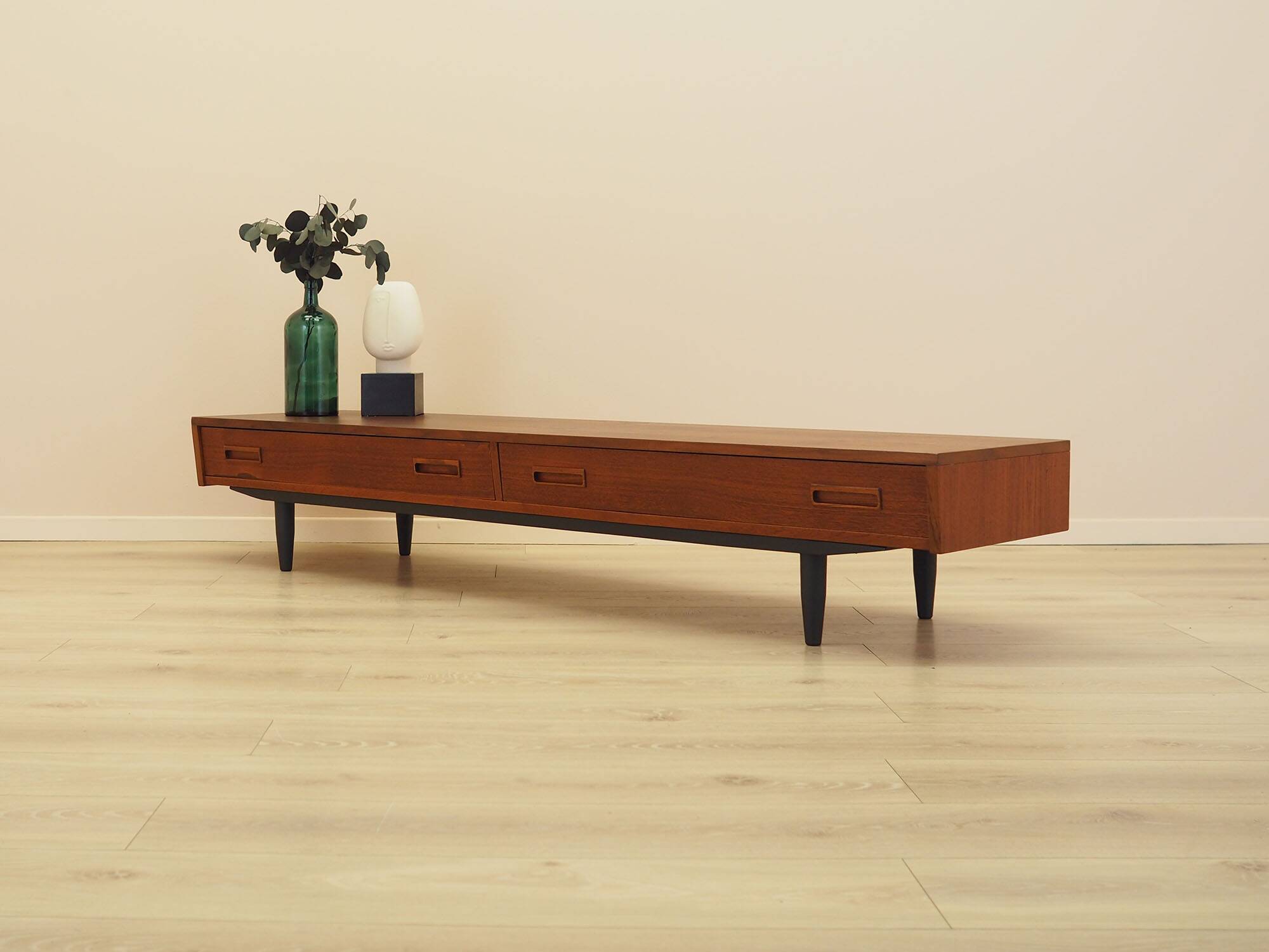Teak lowboard, Danish design, 1960s, made in Denmark