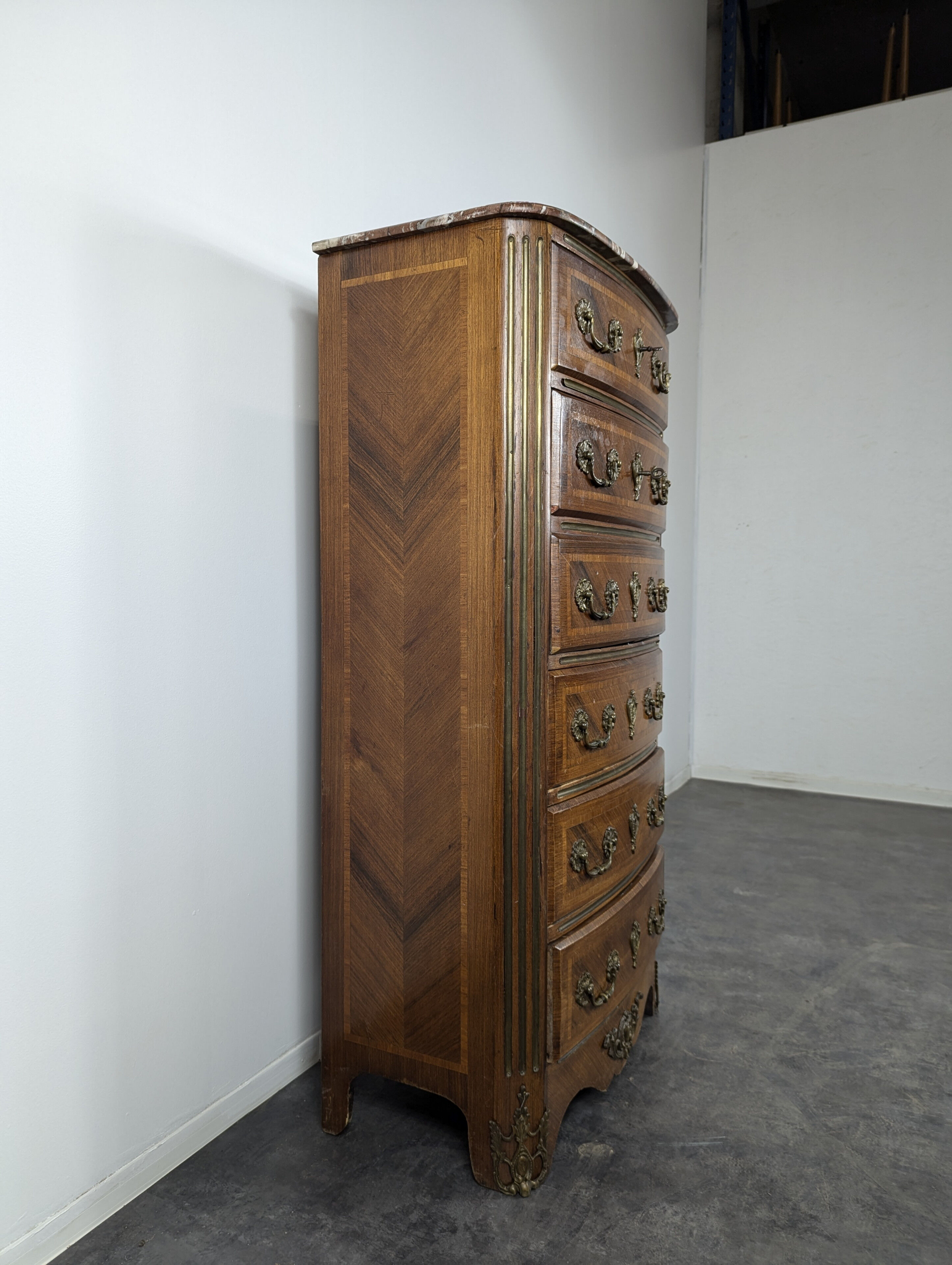 Regency style rosewood chiffonier secretary