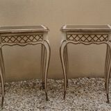 Pair of small tables 1900 in Louis xv style
