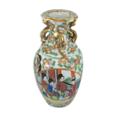 Ancien vase chinois famille rose Chine 19è siècle