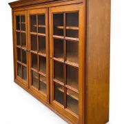 French library in Louis-Philippe style made of solid fruitwood.