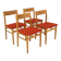 Set de 4 chaises scandinave en chêne, Suède, 1960