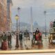 Walter SITA Oil on canvas Paris place de la concorde