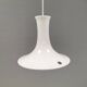 Mandarin hanging lamp made in opal white hand-crafted and mouth-blown glass