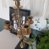 Chandelier laiton et marbre