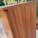 Scandinavian wooden chest of drawers sideboard cabinet with 2 doors 123cm