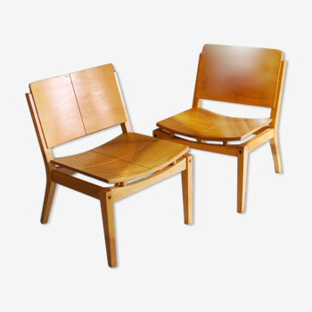 Pair of scandinavian armchairs 1960