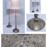 Pair of brass lamp bases Delmas design 90s