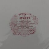 2 Tonquin pink plates – Myott Staffordshire – vintage English earthenware
