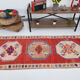 3x7 short vintage oushak runner rug