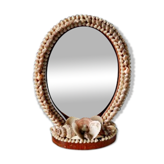Vintage shell mirror