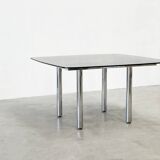 Chrome tubular dining table