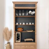 Late 19th/early 20th century solid pine dresser & wine cellar